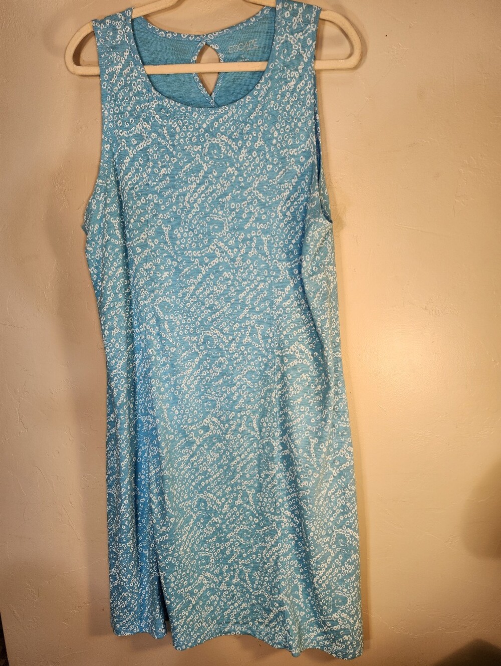Habitat Aqua Blue Floral-Print Sleeveless Midi Dress